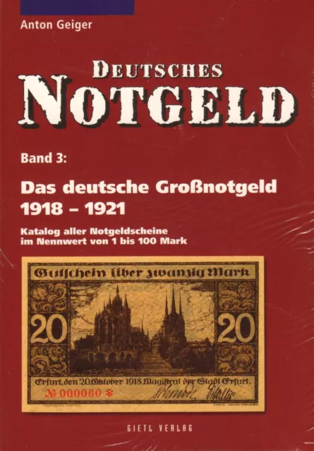 Deutsches Notgeld, Band 3 Das deutsche Großnotgeld 1918 - 1921
