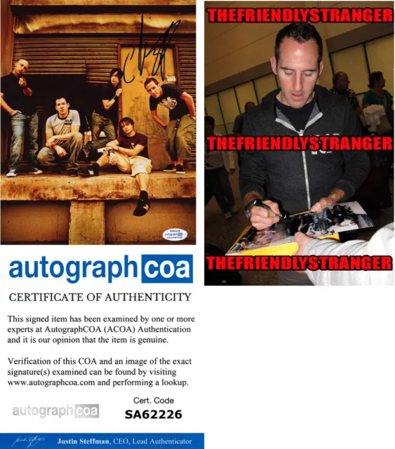 CHUCK COMEAU signed Autographed "SIMPLE PLAN" 8X10 PHOTO e PROOF - ACOA COA