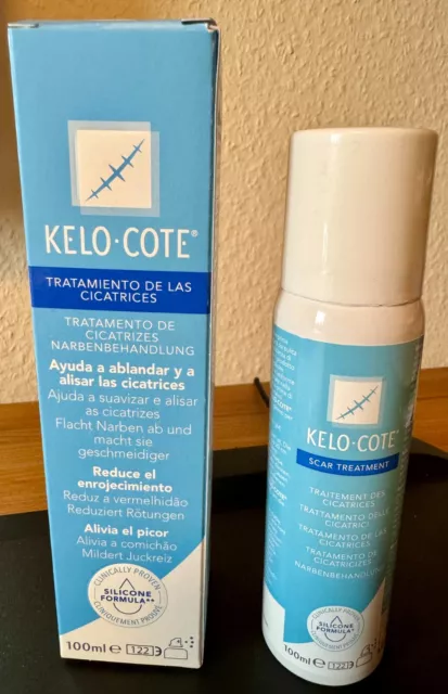 KELO-COTE Silikon Spray zur Behandlung v. Narben 100ml PZN 105190 MHD 05/2025