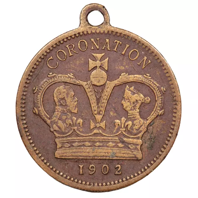 1902 Edward Vii Coronation Medal: Barratt & Co - Sweets Are Pure (#4217)