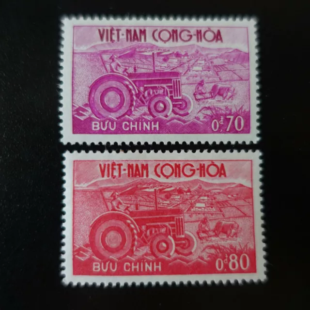 Viet Nam Era Of South N°154/155 Farming mint Luxury MNH