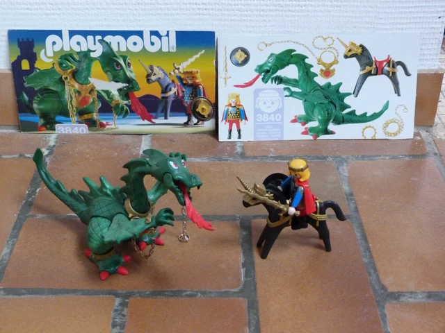 Licorne Armure Dorée Playmobil 3840 - Harnais Pour Chevalier Du Dragon, Occasion