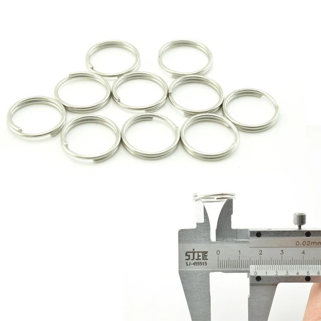 Livder 150 Portachiavi Con Catena E Anelli Salta – Kit Fai Da Te In Metallo Argentato, 2.5 Cm, Per Creare Gioielli, Ciondoli E Accessori - 4