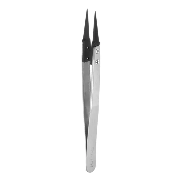 Precision Ceramic Tweezer 5" Stainless Steel Tweezer Anti-Static Pointed Tip