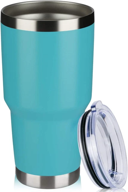 30Oz Tumbler Double Wall Vacuum Insulated Travel Mug, Stainless Steel Tumbler wi