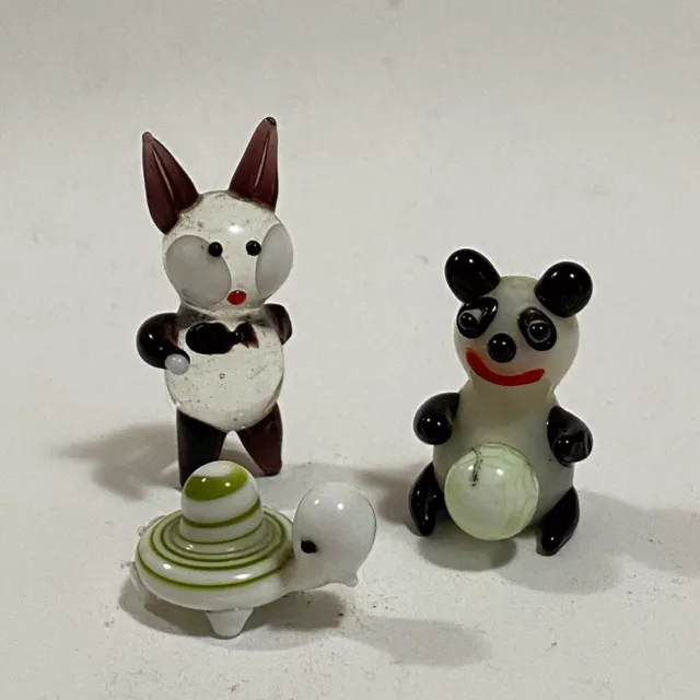 Set Mini Cuccioli Animali Decorativi Soprammobili Gatto Panda Tartaruga Elegante