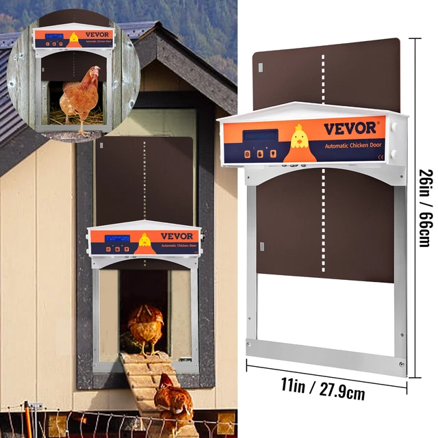 Ouvre-Porte Automatique Pour Poulailler Titan Cube - Minuterie Et Capteur De Luminosité | 4 Programmes