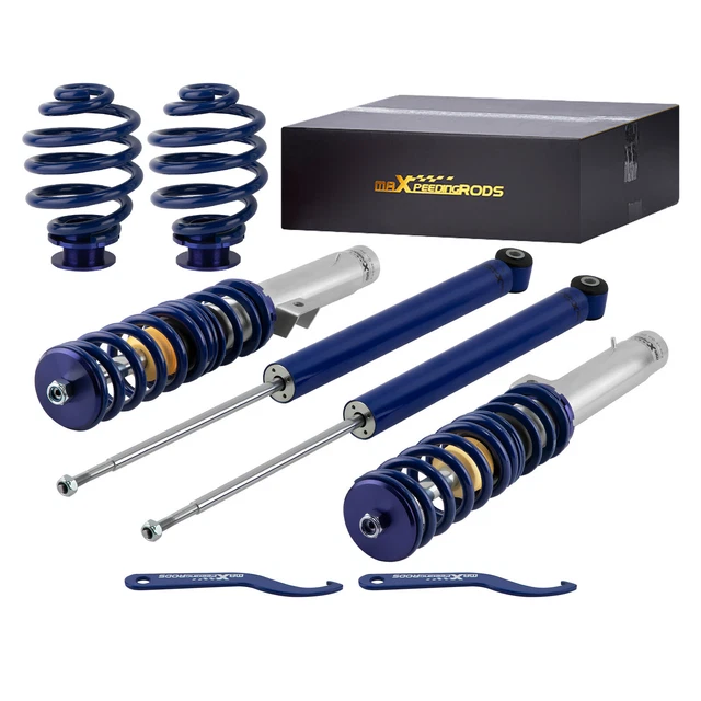 Kit Amortisseurs Coilovers MaXpeedingrods Pour BMW 3 E46 - Hauteur Et Amortissement Réglables - 1998-2005