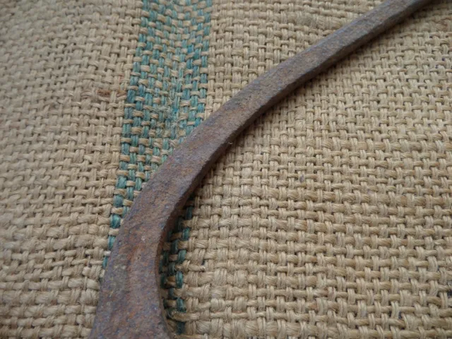 Antique Big Fork Pitchfork Hand Forged Iron Gardening Tool Vintage 19C 4