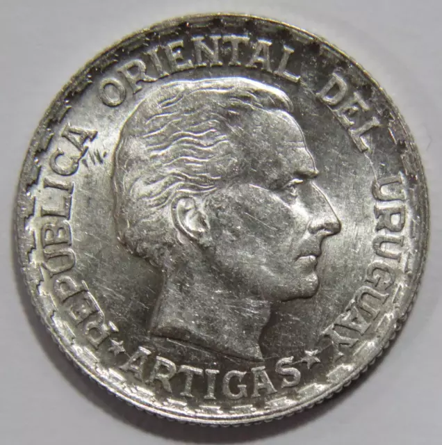 Oriental Del Uruguay 1943 50 Centesimos Artigas Wwii Era Silver World Coin 🌈⭐🌈