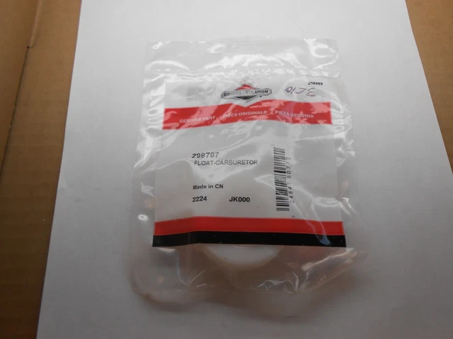 New Briggs & Stratton Carburetor Float Part # 299707