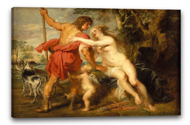 Tableau Mural "La Naissance De Cupidon" Du Maître De La Flore - Prêt à Accrocher, Toile Sur Cadre En Bois