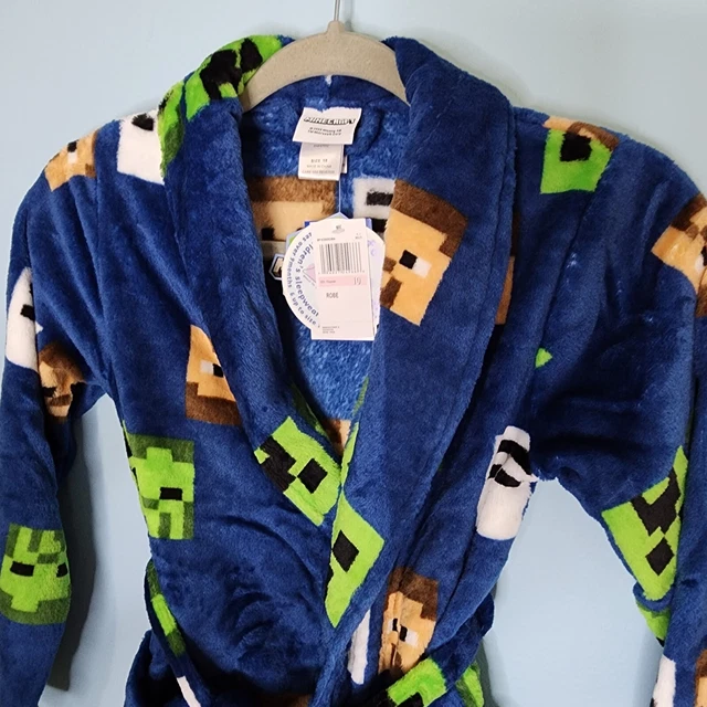 Minecraft Robe Kids NEW W/TAGS MINECRAFT Big Kids Size 10 Super Soft Plush Robe Macy's $23. ...