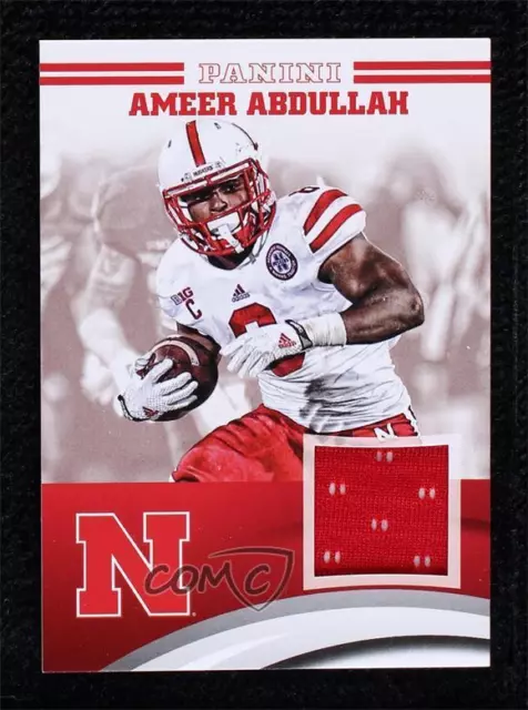 2015 Panini Nebraska Cornhuskers Memorabilia Ameer Abdullah #AA-NEB Rookie RC