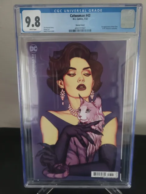 Catwoman #43 Cgc 9.8 Graded 2022 Dc Comics Jenny Frison Variant Cover Art