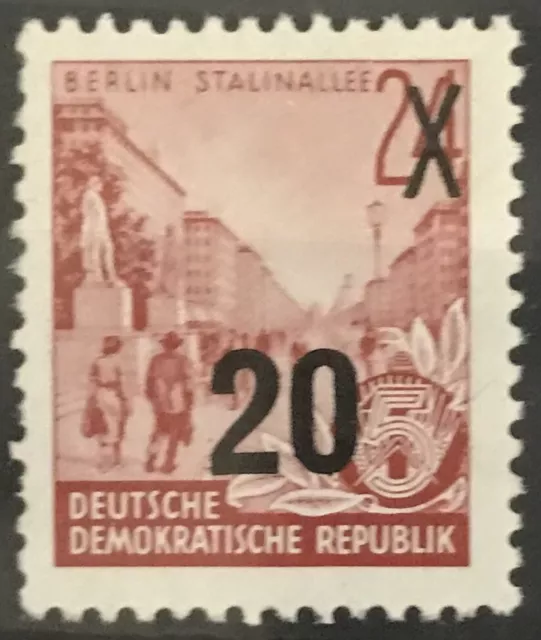 DDR #Mi439 MNH 1954 5-Year Plan Stalin Boulevard [Spezial b II g X I][223A]