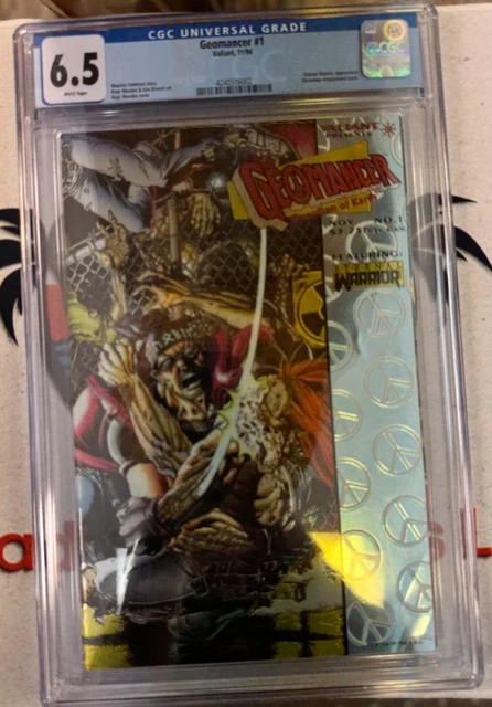 COUVERTURE ENVELOPPANTE CHROME Geomancer #1 CGC 6.5 Valiant Comics 1994 ...