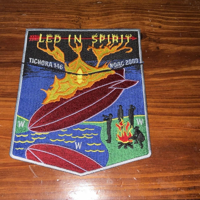 2000 NOAC Led Zeppelin Tichora Lodge 146 Flap Four Lakes Council Patch BSA OA WI