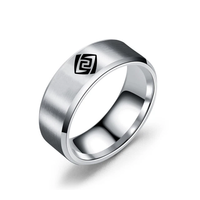 Anime Genshin Impact Fashion Geo Cosplay Couple Ring Accessories Gifts #14