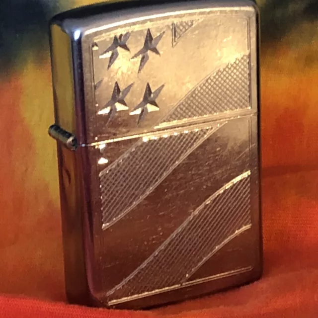 Patriot US Flag Mirrored Zippo Lighter
