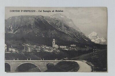 Belluno Cortina d'Ampezzo Monte Sorapis Tricolore WW1 Carducci cartolina KF5242 