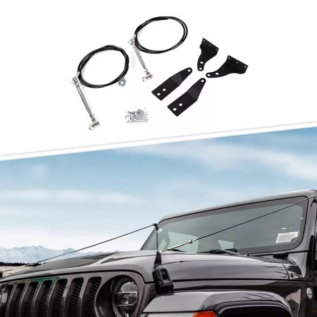 Exterior Adjust Limb Riser Kit Protector Metal for Jeep Wrangler JL JT JLU 2018+