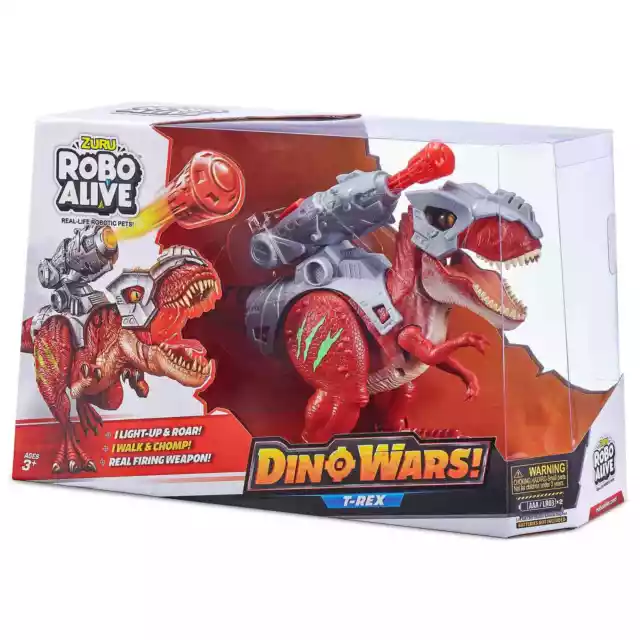 Juguete Robo Alive Dino Wars T-Rex con tecnología robótica y movimiento realista de dinosaurio