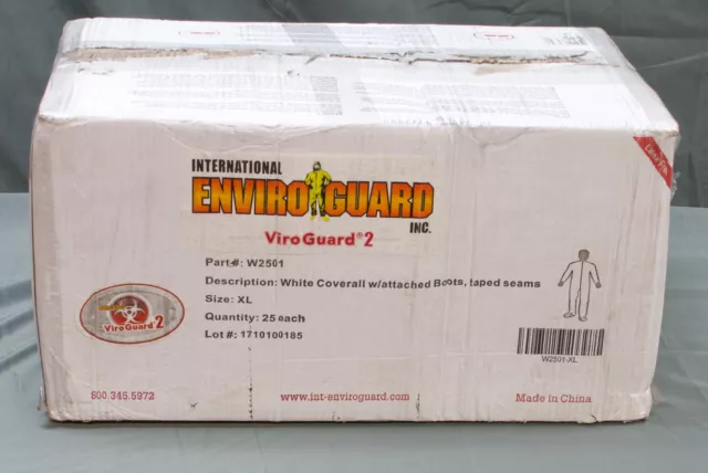 EnviroGuard W2501 Coverall Size XL - Case Of 25 (R25A)