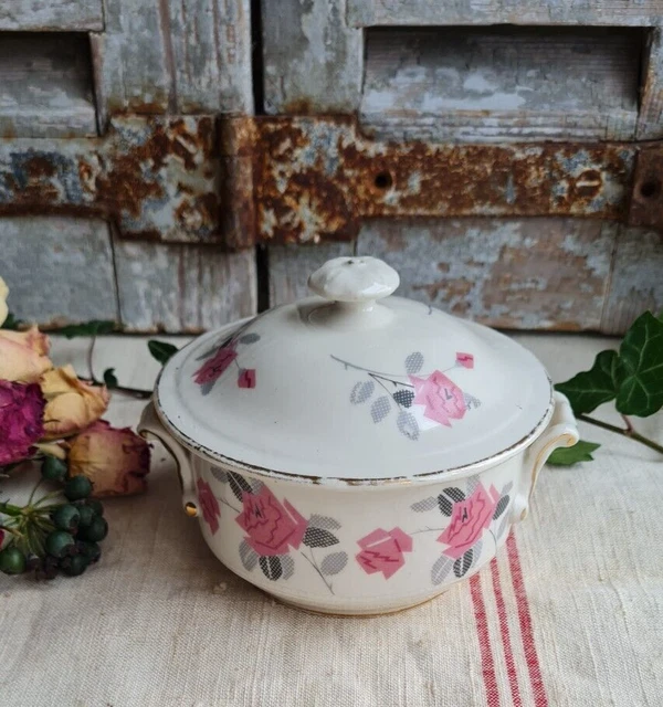 Ancienne Dînette En Porcelaine – Assiettes Et Soupière Jouet Pour Poupée (Époque Jumeau)