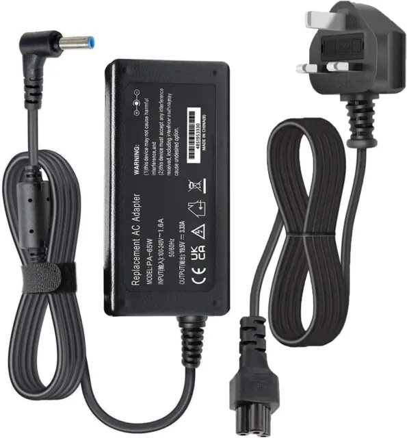 65W Adapter Laptop Charger For HP ProBook 430 G4 Chromebook Envy 13 Stream 11 X2