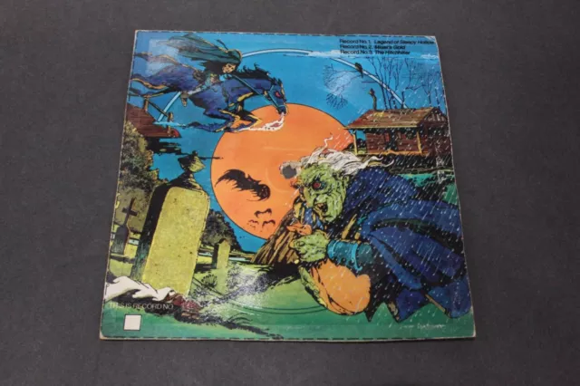 vtg 1970's Honeycomb Cereal Box Halloween Record #3 The Hitchhiker horror story