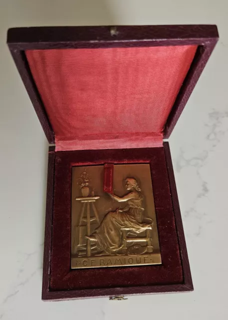 Médaille. Confédération des industries Céramiques de France. G.Prudhomme. 1966