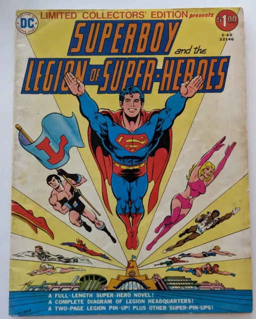 Superboy and the Legion of Super-Heroes DC Limited Collectors Edition C-49 1976