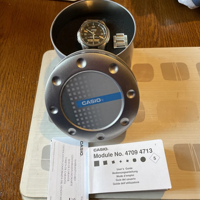 CASIO WAVE CEPTOR solar radio controlled watch £20.00 - PicClick UK