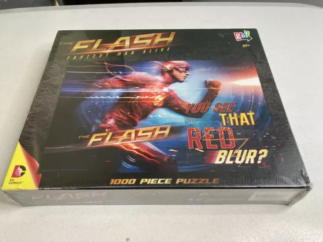 DC Comics The Flash Fastest Man Alive 1000 Piece Jigsaw Puzzle Go! Games New