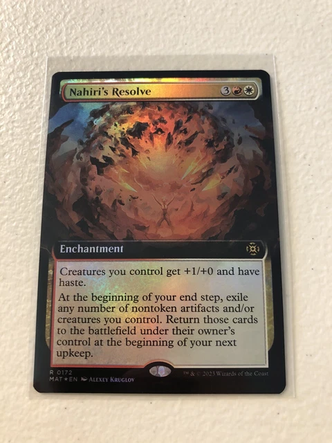 Nahiri’s Resolve Extended Art FOIL March of the Machine The Aftermath MAT MTG