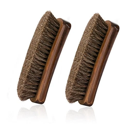 Brown Horse Hair Shoe Shine Brushes, Horse Bristle Cleaning & Polishing