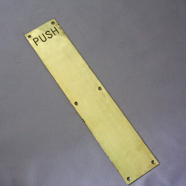 Reclaimed 'Push' Finger Plate