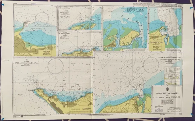 Admiralty 2799 South America-West Coast Ports On The Coasts Of Colombia &Ecuador