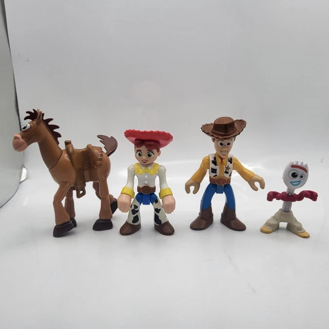 Bullyland Set 6 Action Figure Toy Story 3 - Personaggi Dipinti A Mano: Buzz, Jessie, Woody, Alieno, Bullseye E Rex