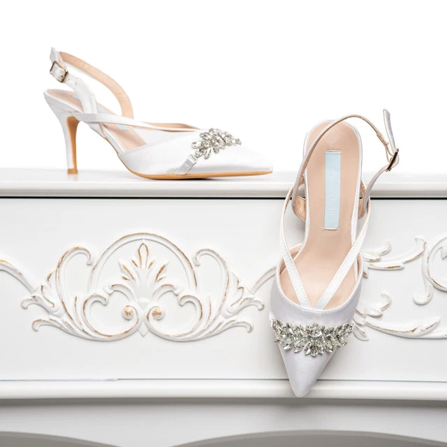 Perfect Bridal Ella Block - Scarpe Con Cinturino Alla Caviglia In Raso Color Avorio Keshi Pearl - Foto 4