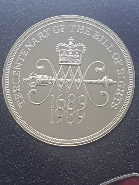 1989 PROOF £2 Tercentenary of the Bill of Rights Two Pound Coin BUNC