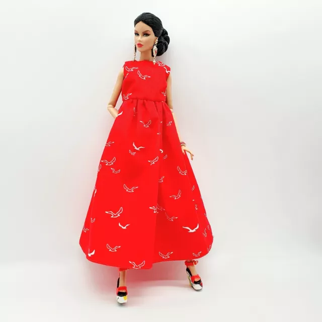 Fashion Royalty / Poppy Parker / NU Face / barbie Silkstone -  Boho Maxi Dress