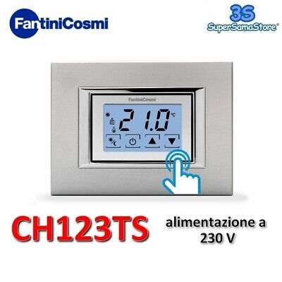 3S Termostato Ambiente Da Incasso Touchscreen Ch123Ts Fantini Cosmi 230V Nuovo