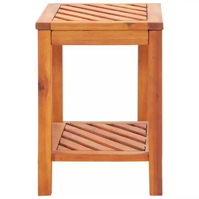 Side Table Solid Acacia Wood 45x33x45 cm 3