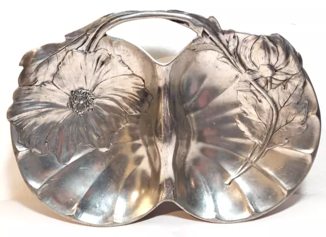 RARE! Richard Cipolla Italian Etain Neiman Marcus Pewter Art Nouveau Tray Dish