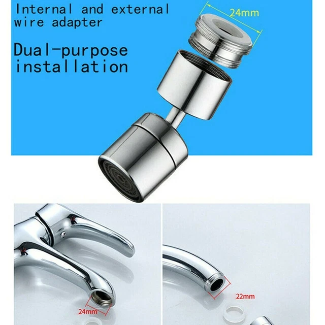 Filtro grifo 360° grifo giratorio bañera práctico plata accesorios repuesto