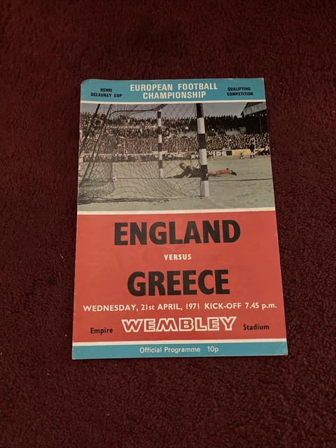 ENGLAND V GREECE 2141971 European Football Championship Match Day