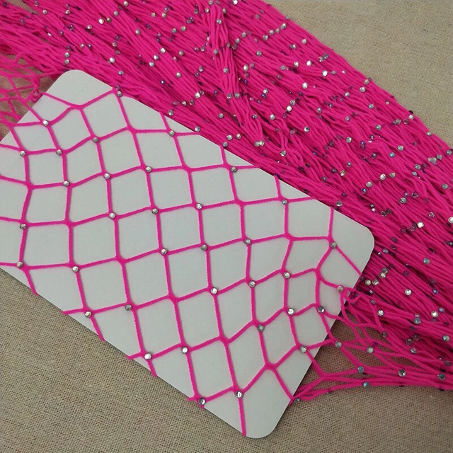 Glam Diamante Rhinestone Crystal Glittering Diamond Fishnet Tights Sparkly