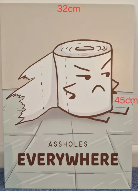 Toilet Humour Metal Displate Poster (No Magnet)